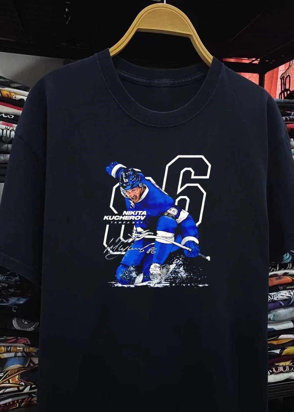 Nikita Kucherov Signature Tampa Bay Hockey Player T-Shirt