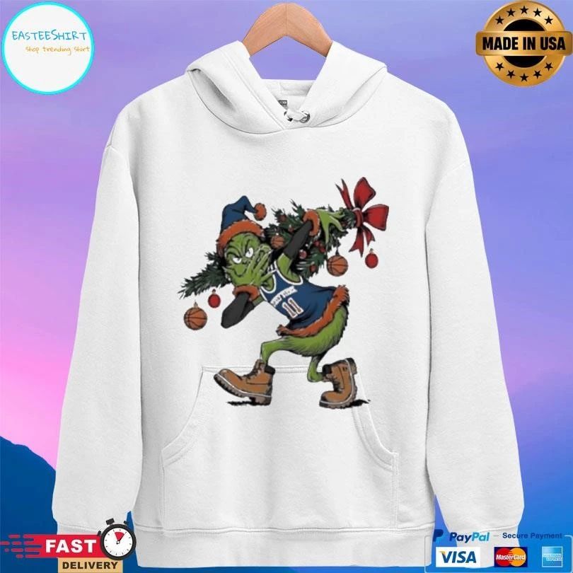 Grinch X Jalen Brunson 3 Point Celebration Christmas T-shirts