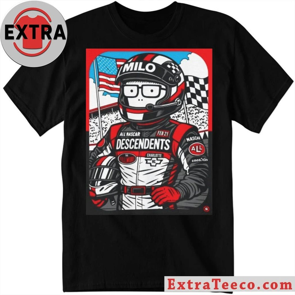 Descendents Ricky Milo Live At The Fillmore Charlotte February 21 2026 Exclusive Nascar Gig Poster Artwork By Garage Land Shirt