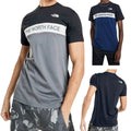 North Face Mens T Shirts Crew Neck Block Grid Casual Regular Fit Soft Cotton Tee
