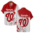 Washington Nationals Sunset Palms Hawaiian Shirt