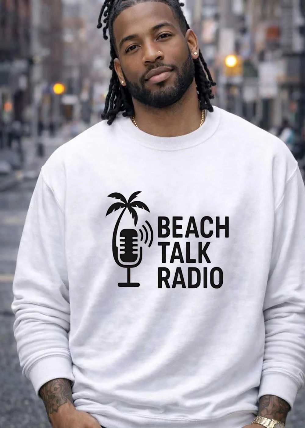 Beach Talk Radio Logo Print Apparel Shirt