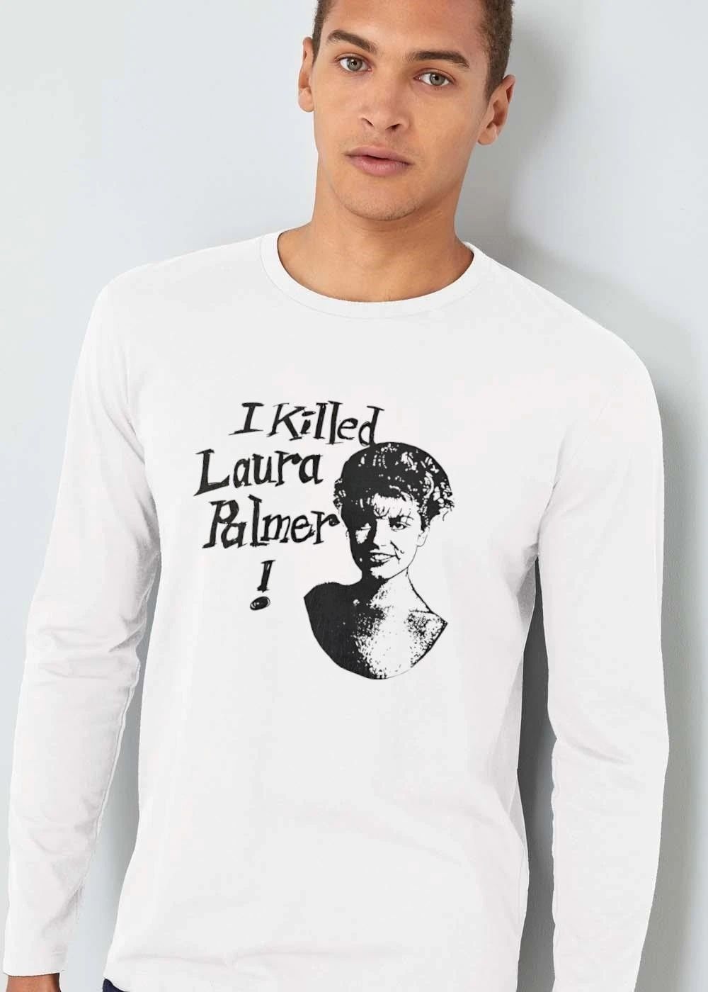 I Killed Laura Palmer High Contrast Woman Portrait Stencil shirt