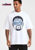 Khalil Mack Bearded Face Silhouette Blue Typography Distressed shirt