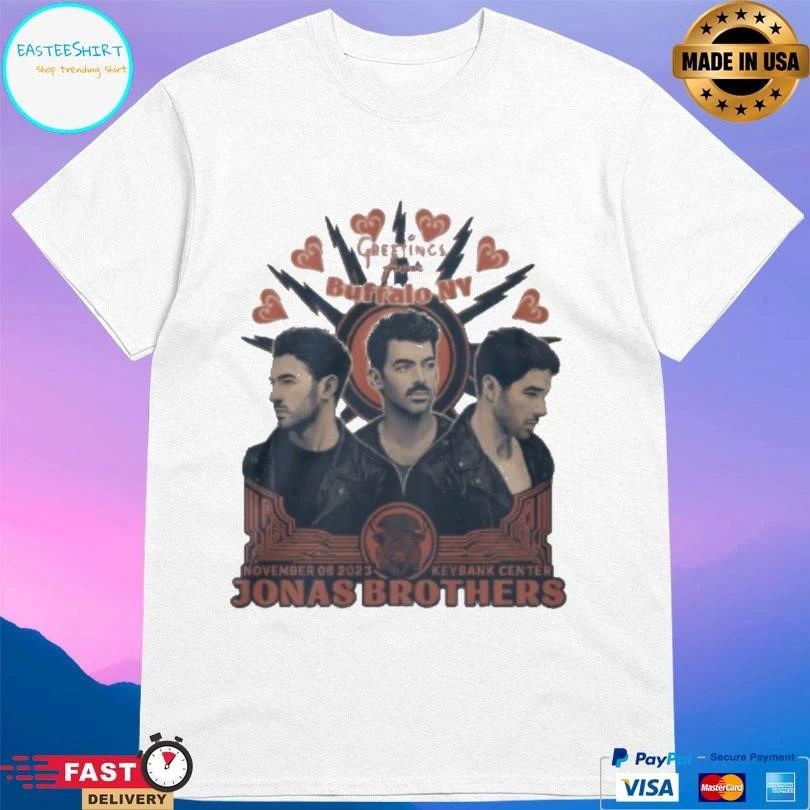Jonas Brothers Greetings From Your Hometown Buffalo Ny November 06 2023 Keybank Center T-shirts