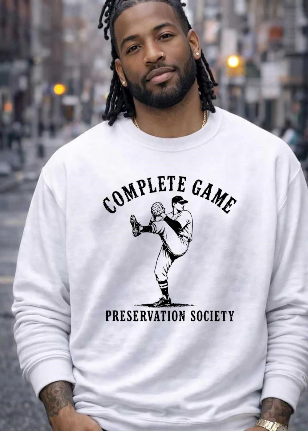 Complete Game Preservation Society Vintage Baseball Pitcher Pitching Line Art shirt