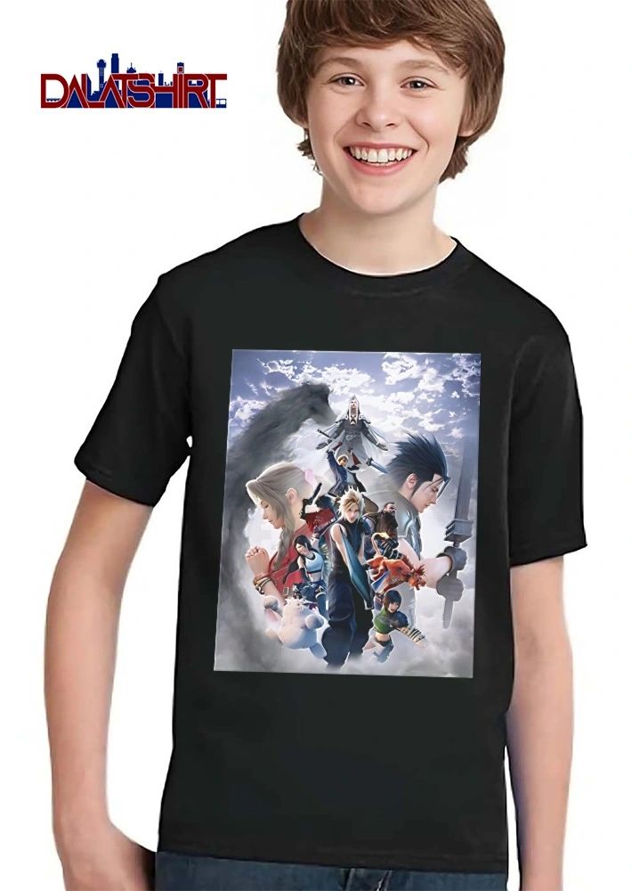 Final Fantasy Characters Cloud Aerith Zack Sephiroth Sky Montage shirt