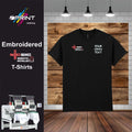 NicEic Plumber Embroidered Personalised T-Shirt With Company Name workwear