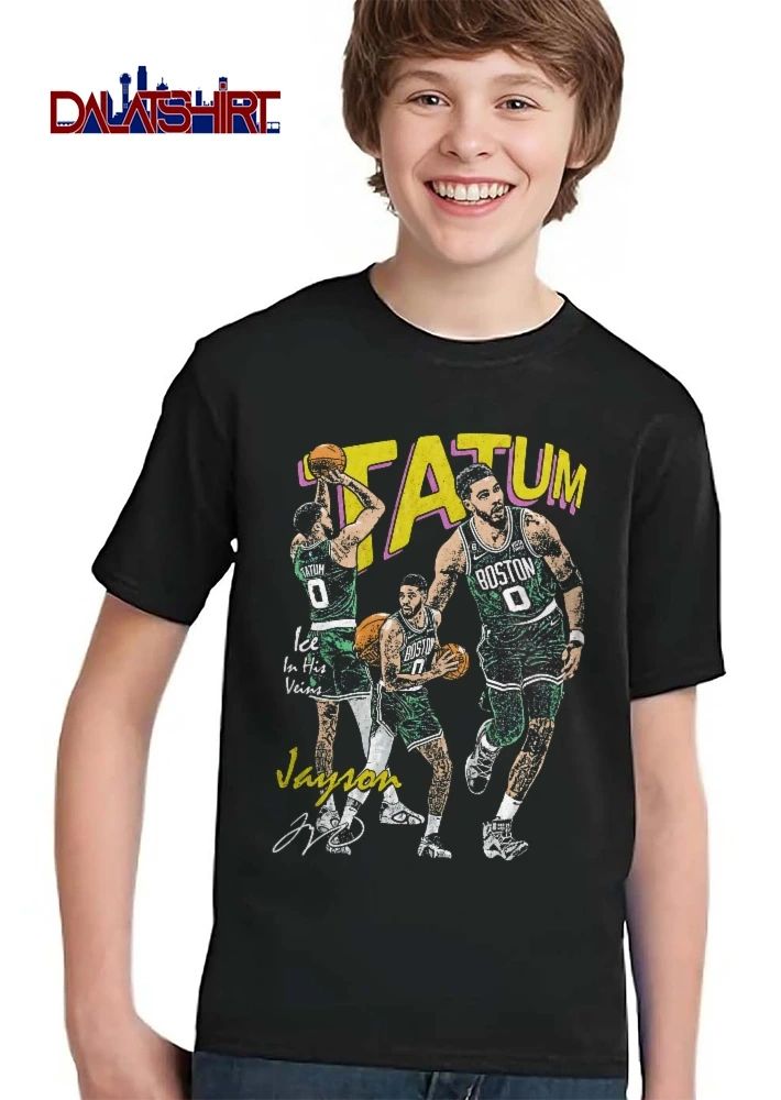 Boston Celtics NBA Ice In His Veins Jayson Tatum Bootleg Player Action Collage Halftone shirt