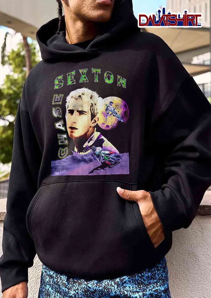 Chase Sexton Portrait Motocross Dirt Bike Rider Moon Bootleg Distressed shirt