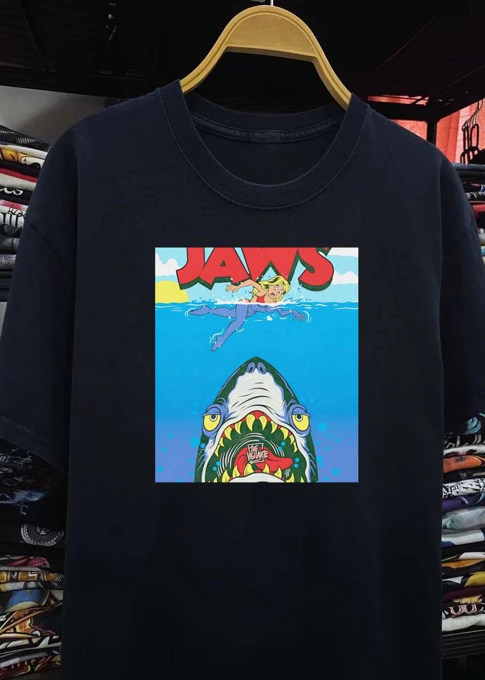 The Vigilante Jaws Shark Attack Cartoon Comic Style shirt