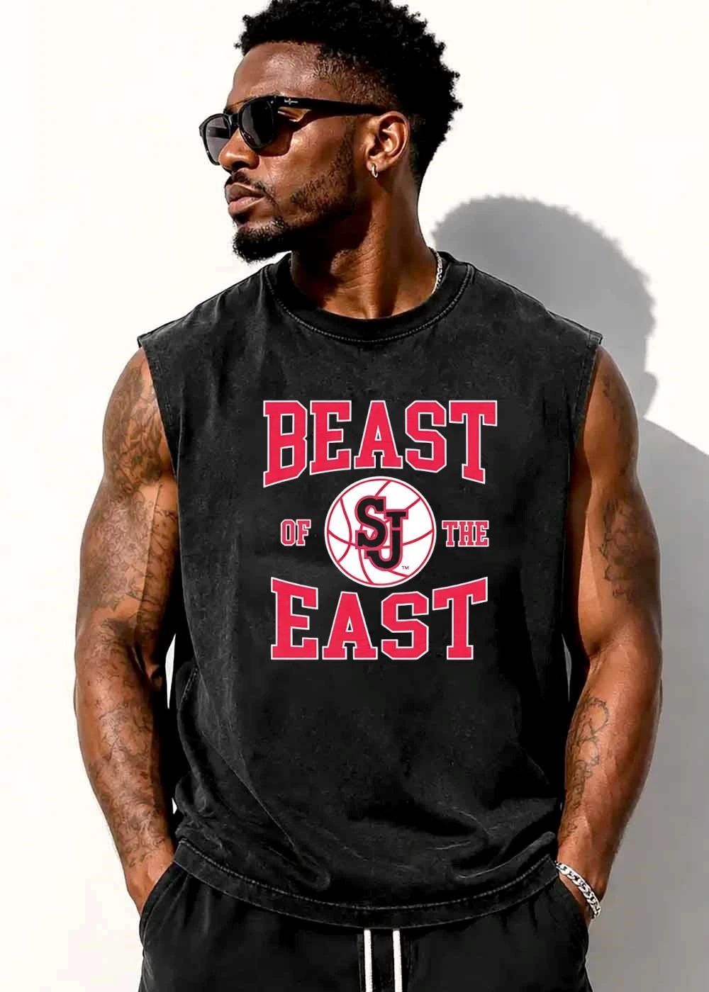 St Johns Red Storm NCAA Beast Of The East Sj Monogram Basketball Logo shirt