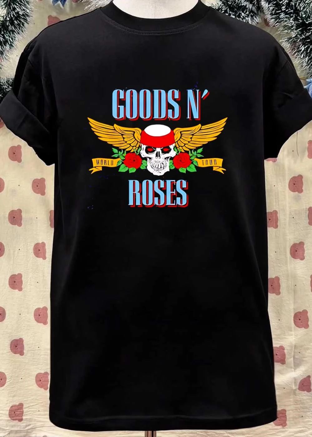 Goods N Roses World Tour Skull Wing T-Shirt