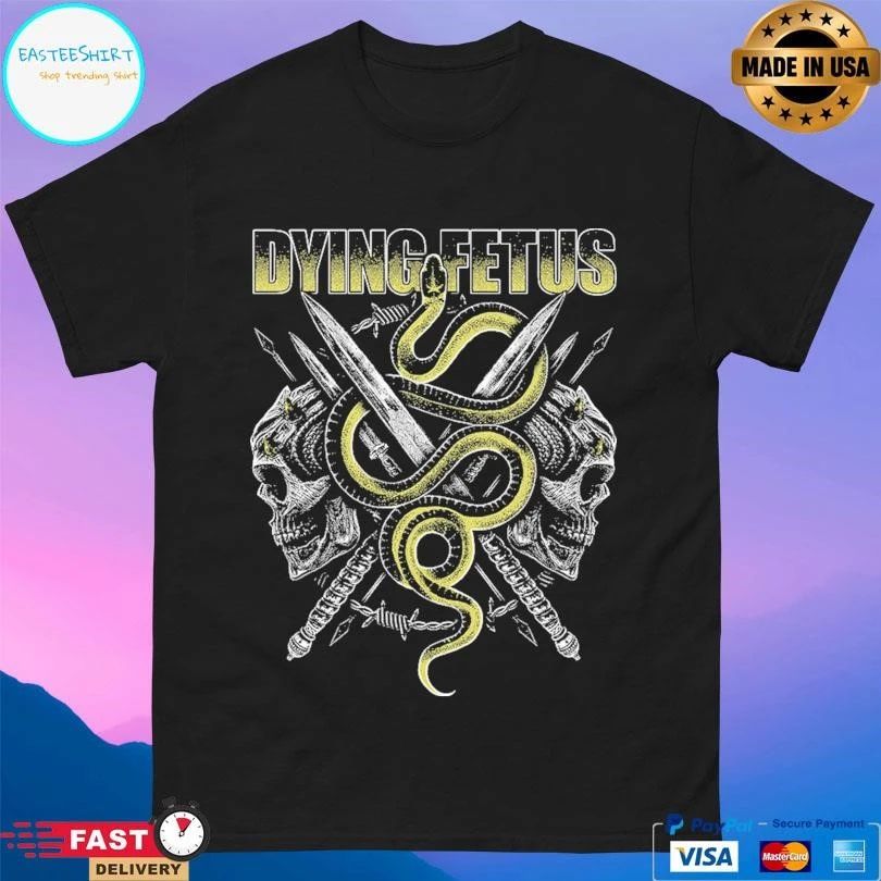 Dying Fetus Snake Skull T-shirts