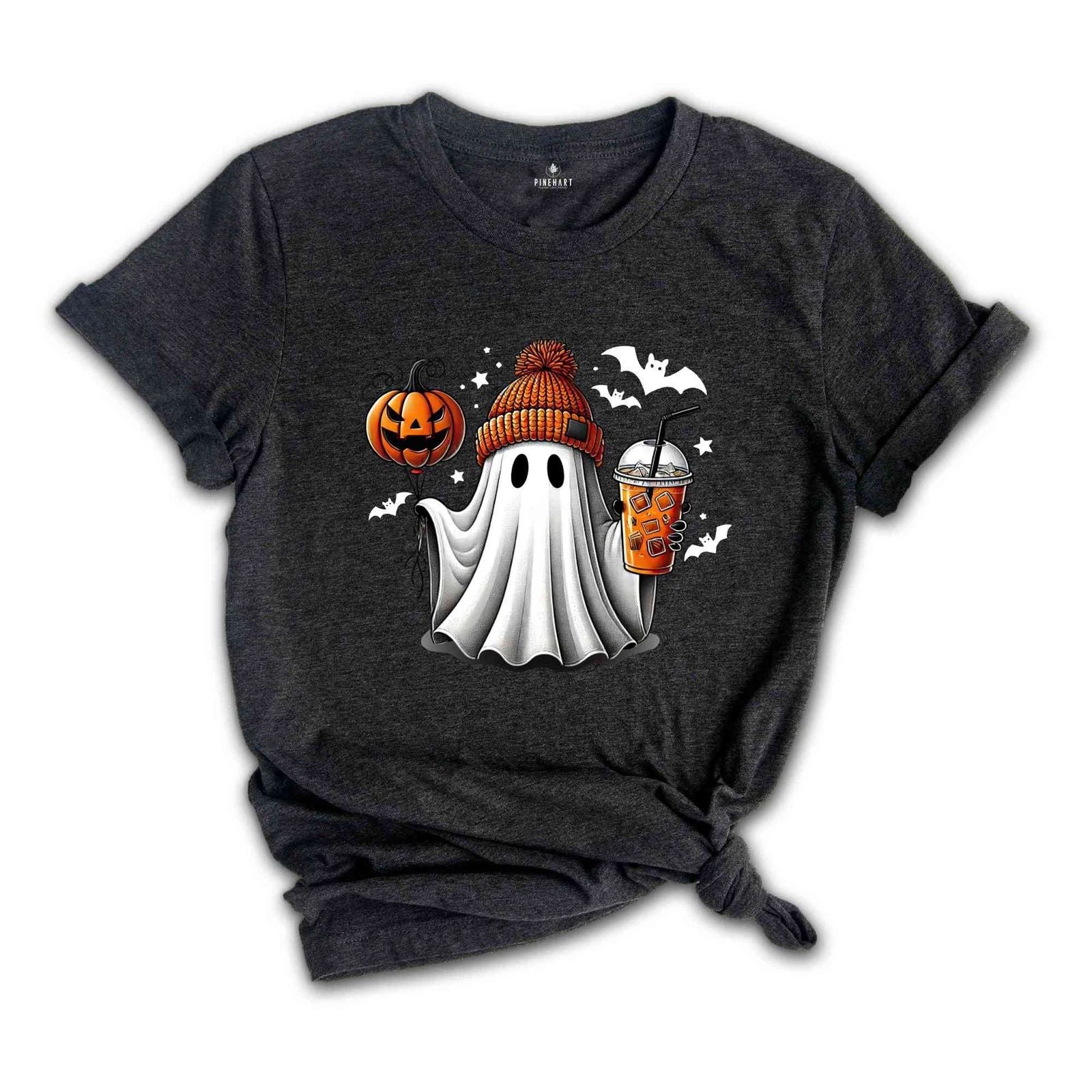 Ghost Coffee Halloween Shirt, Coffee Shirt, Pumpkin Shirt, Pumpkin Head, Boo Shi
