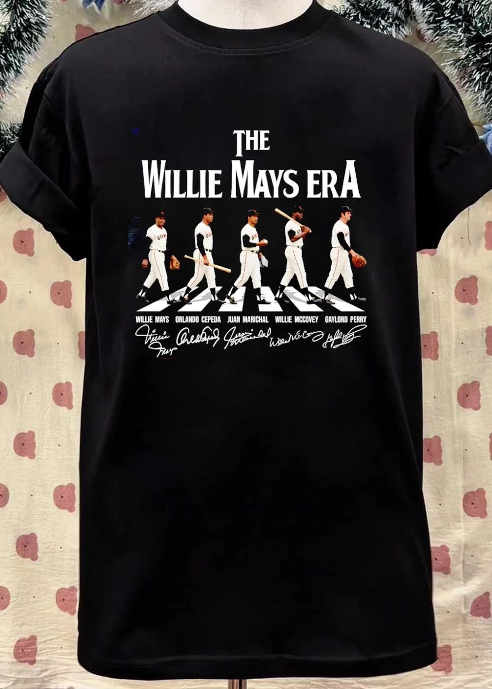 Willie Mays Orlando Cepeda Juan Marichal Willie McCovey Gaylord Perry The Willie Mays Era Giants shirt