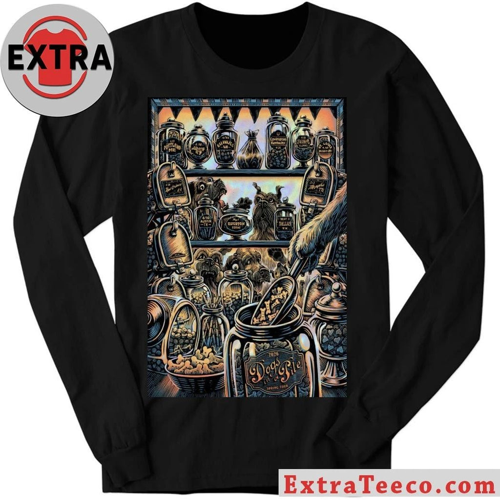 New Dogs In A Pile Spring Tour 2026 Poster Shirt