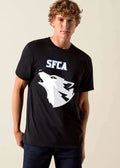 Sfca Howling Grey And White Wolf Head Side Profile Mascot Logo shirt