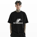 No Balance Funny T-Shirt – Parody Graphic Tee with Falling Silhouette A326