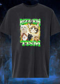 Funny Cats Internet Meme Rizz ’em with the ’tism T-Shirt