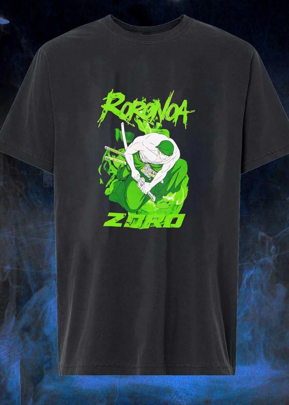 Anime Fan Apparel Roronoa Drawing Roronoa Zoro Sword Fighter shirt