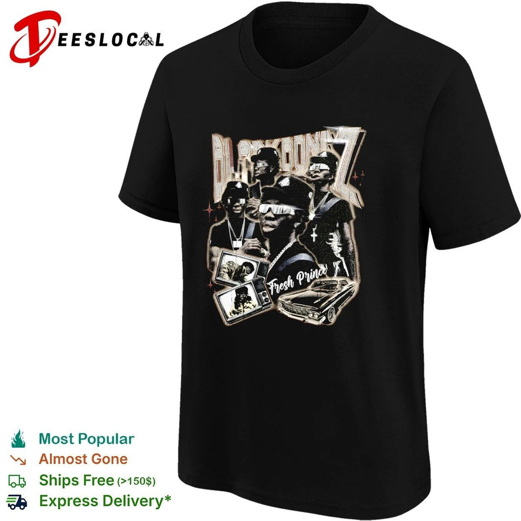 Black Bonez Fresh Prince hip hop rap streetwear T-shirt