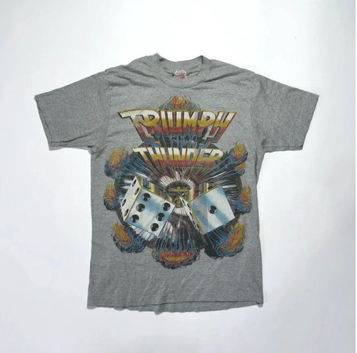 1984 vintage triumph band tshirt tour double sided rare rock