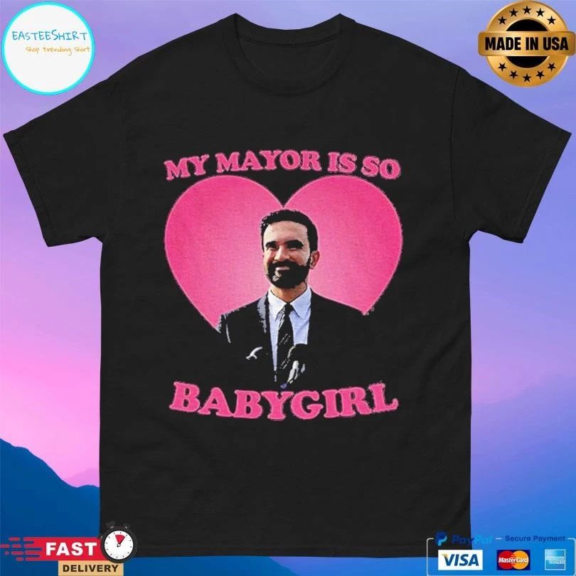 Zohran Mamdani My Mayor Is So Babygirl Pink Heart T-shirts