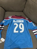 Nathan Mackinnon Colorado Avalanche Blue Throwback Jersey Mens Size XL NEW