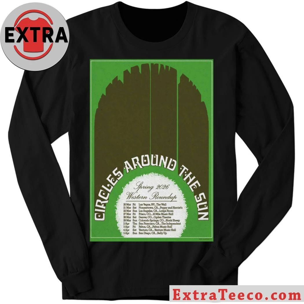 Original Circles Around The Sun Spring Tour Poster Shirt