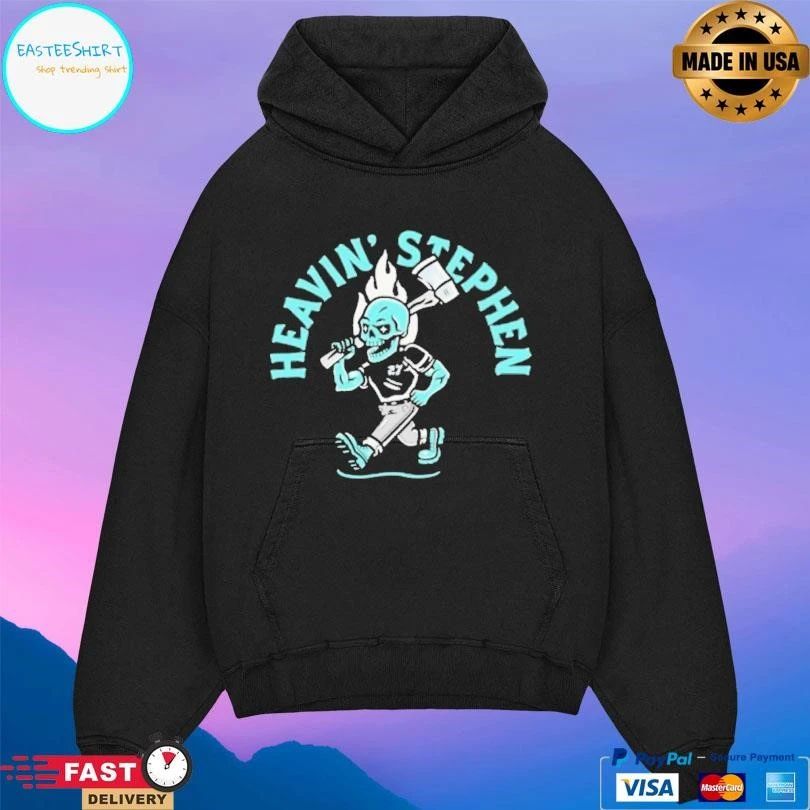 Heavin Stephen Skull Axe Throwing T-shirts