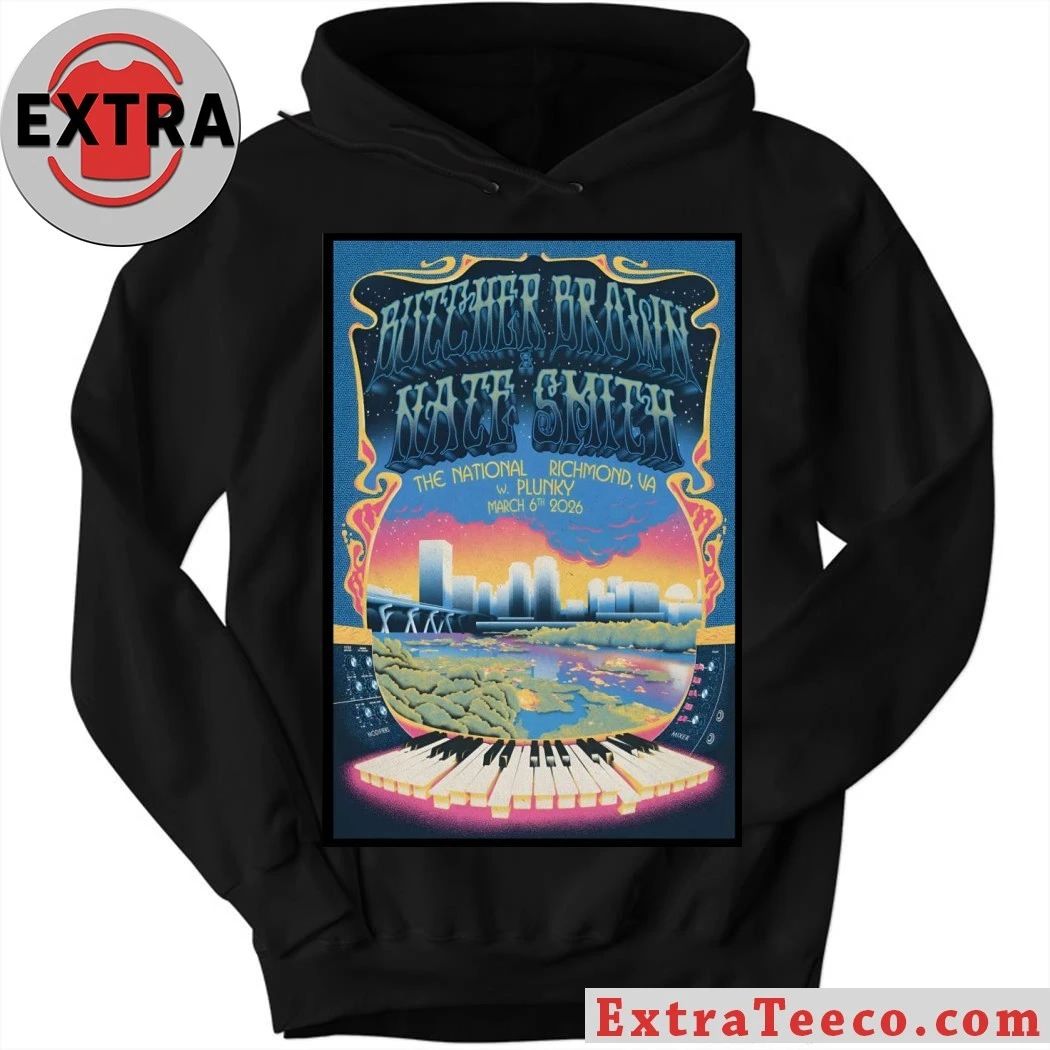 Butcher Brown And Nate Smith The National in Richmond VA Mar 6 2026 Poster T-Shirt