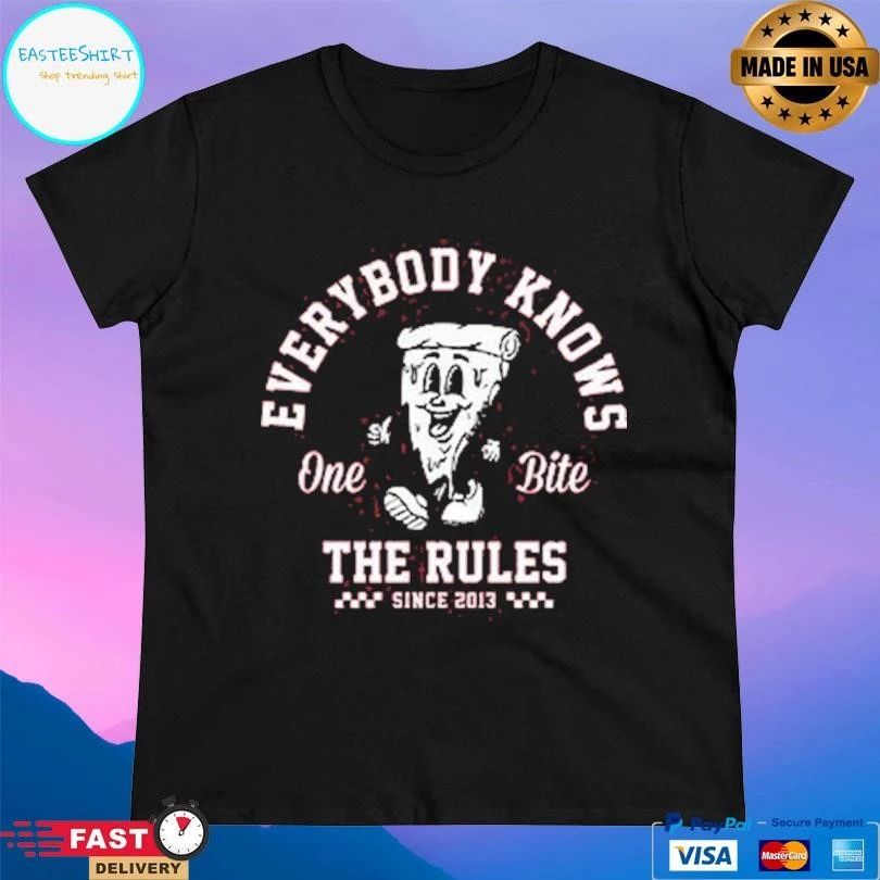 One Bite Everybody Knows The Rules Pizza Since 2013