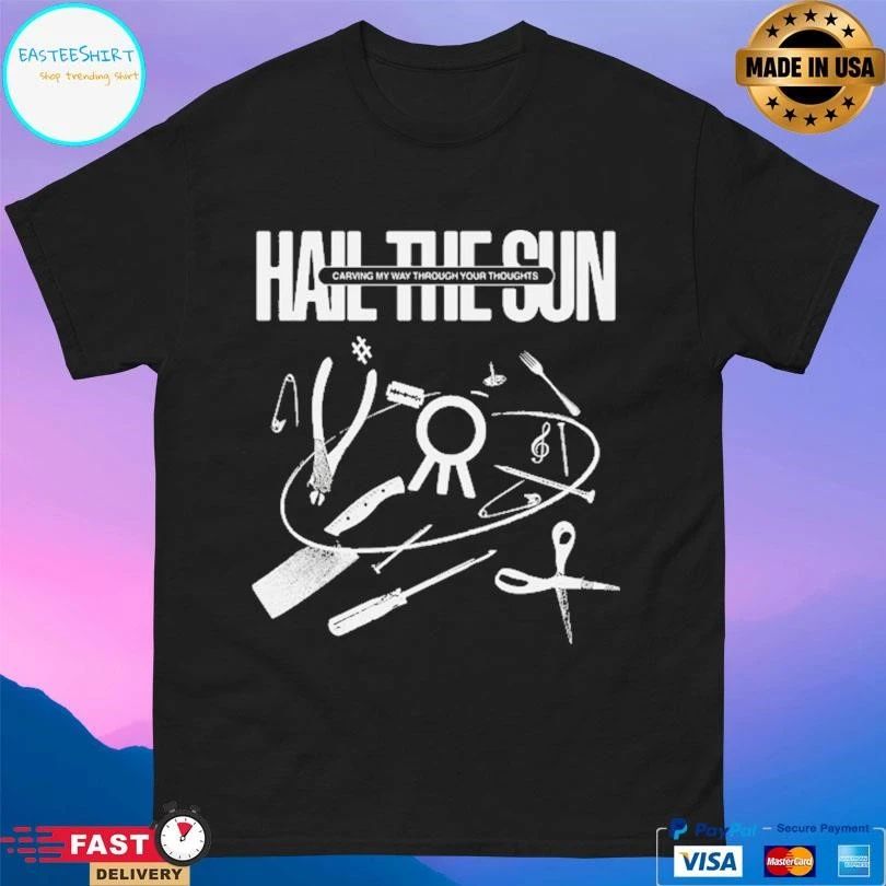 Monochrome Carve Hail The Sun Carving My Way Through Your Thoughts T-shirts