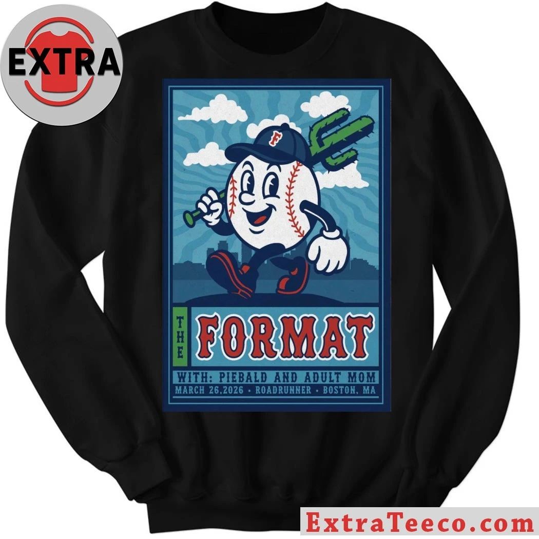 The Format Piebald, Adult Mom at Roadrunner in Boston 3.26.2026 Poster Shirt