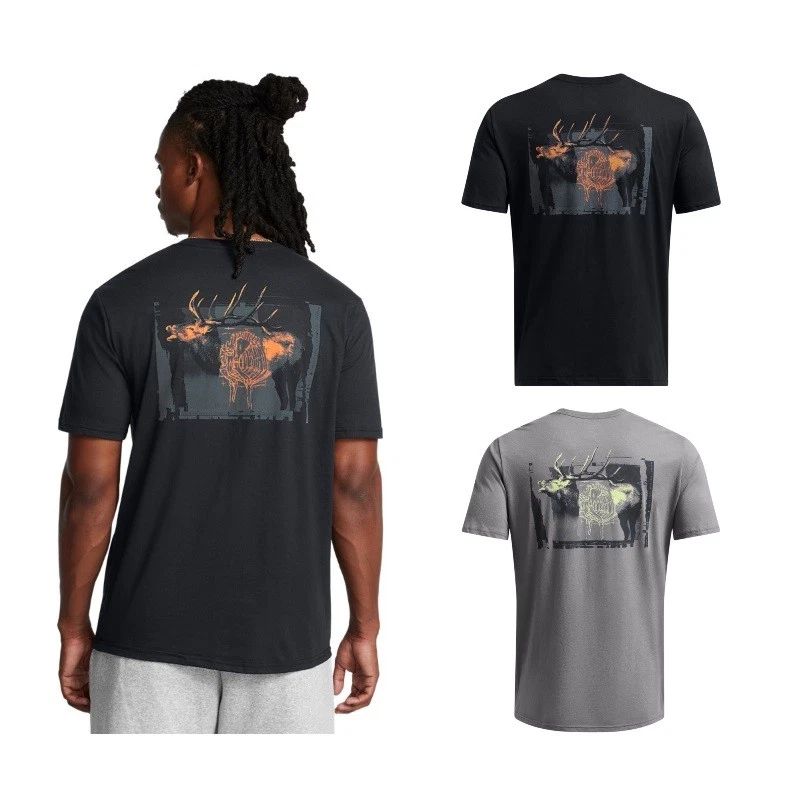 Under Armour 1386780 Men's UA Schematic Elk Graphic Tee Short Sleeve T-Shirt