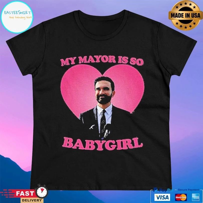 Zohran Mamdani My Mayor Is So Babygirl Pink Heart T-shirts