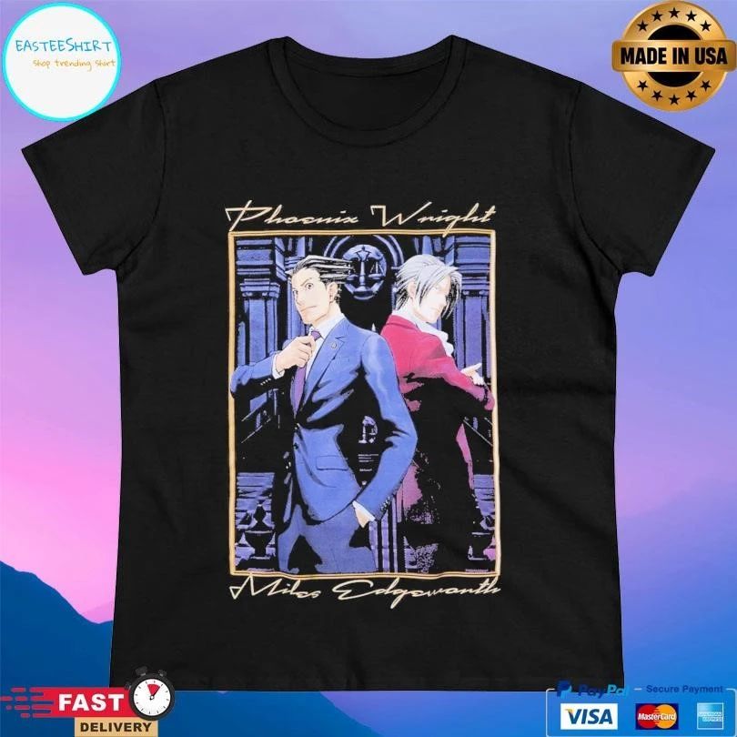 Phoenix Wright Ace Attorney Phoenix And Miles T-shirts