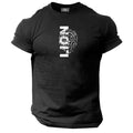 Lion T Shirt Gym Clothing Bodybuilding Training Workout Exercise Boxing MMA Top