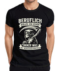 Always wanted to do something with people Grim Reaper humor gothic retr mens t shirt