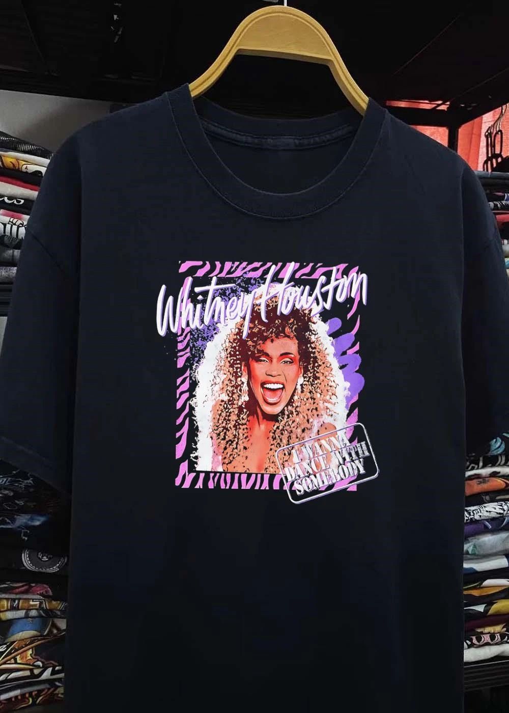 Whitney Houston Singing I Wanna Dance With Somebody T-Shirt