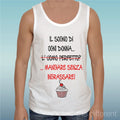 Canotta T-Shirt " Dream Of Ogni Woman Eating " Tank Top Gift Idea