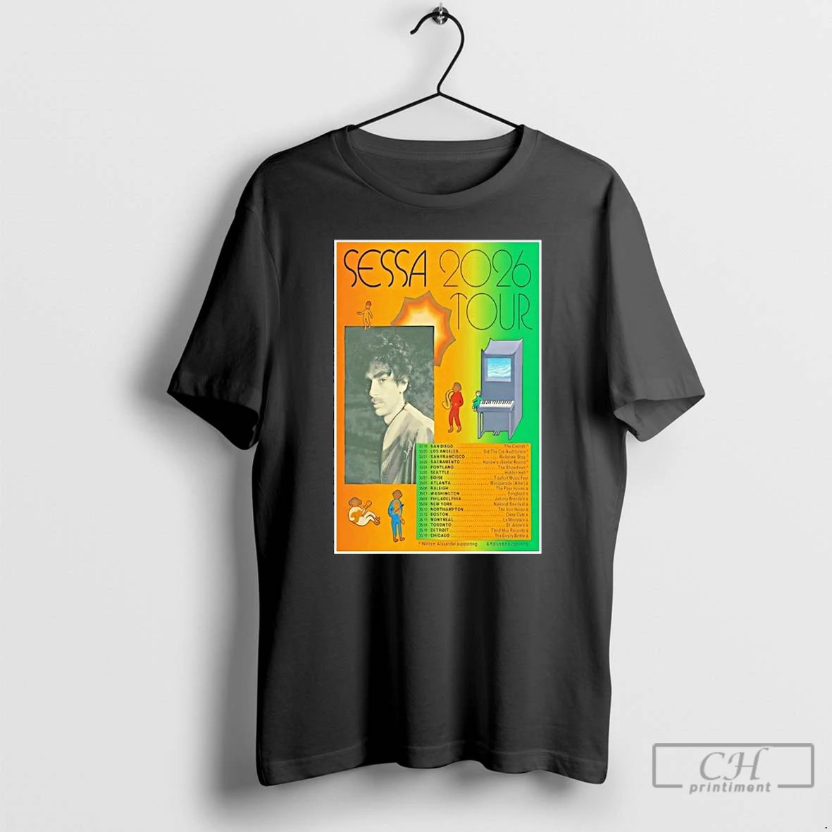 Premium Sessa America And Canada Tour 2026 T Shirts