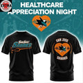 Original San Jose Sharks Healthcare Appreciation 2026 Night Black Logo Two Sided Shirt