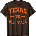Texas Design Funny Texas Letters Orange Design Fun Unisex T-Shirt