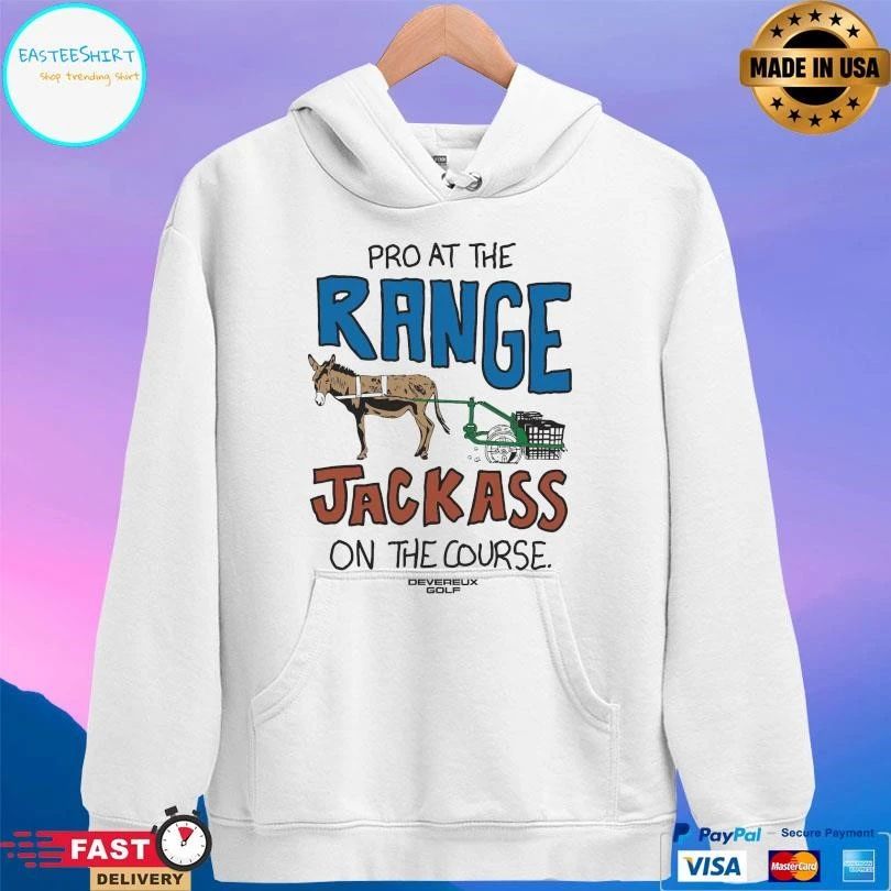 Pro At The Range Jackass On The Course Devereux Golf Donkey T-shirts