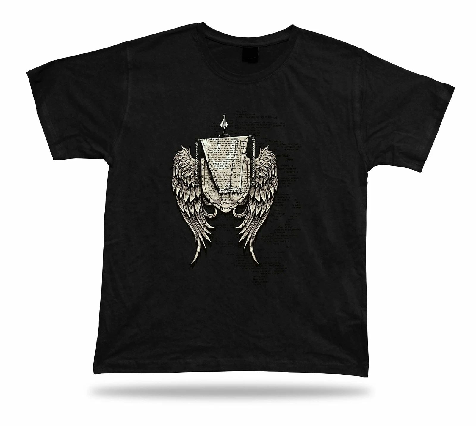 Angel Wings Shield Protection Symbolism tee shirt birthday present gift stylish
