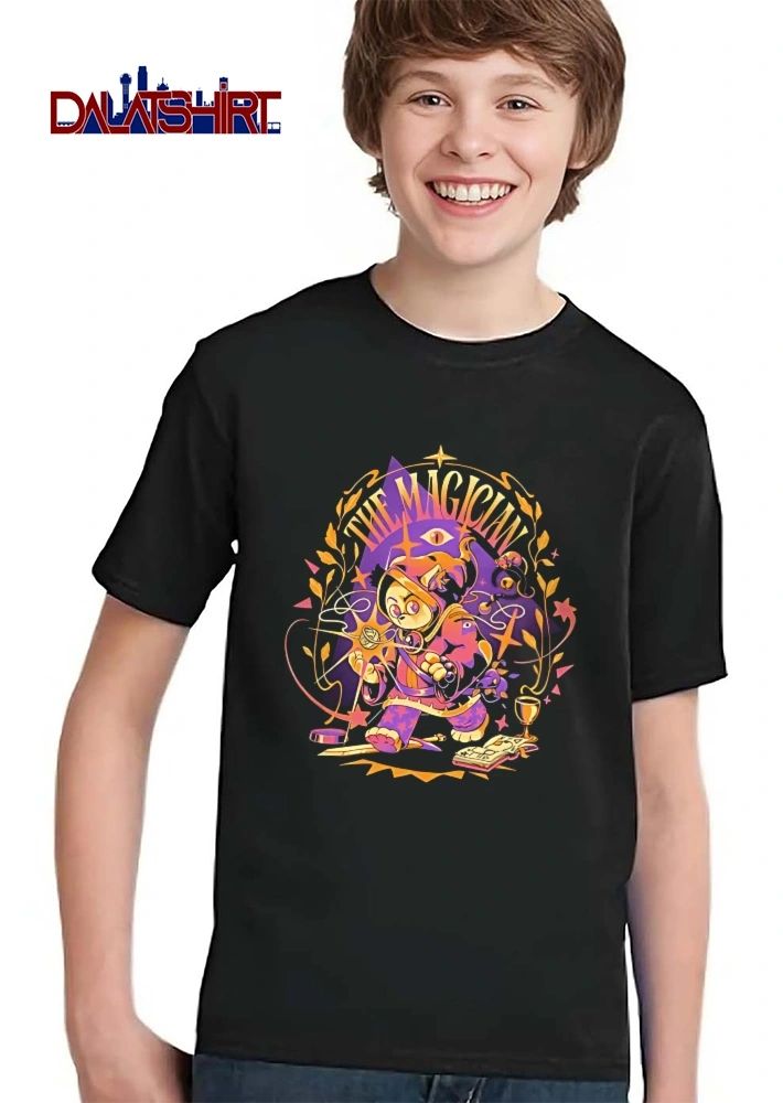 The Magician Cartoon Cat Wizard Sword Chalice Spellbook shirt