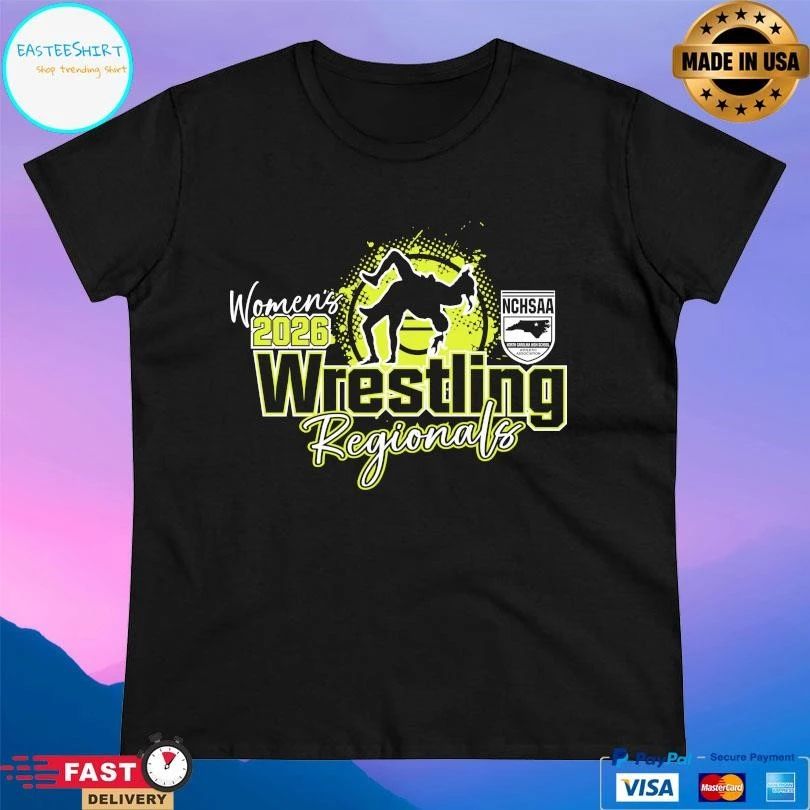 NCHSAA Wrestling Women Regionals 2026 T-shirts