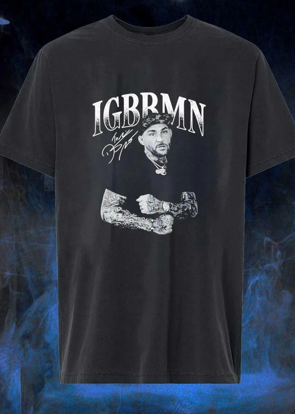 Igbrmn Mike Perry Signed Portrait Black shirt